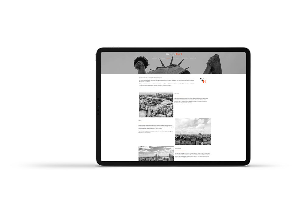 Webster Hart Website Refresh