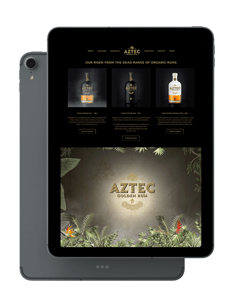 Aztec Rum Alcohol Branding