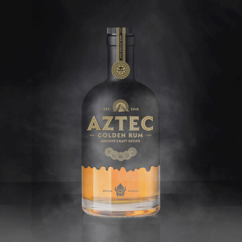 Aztec Rum Alcohol Branding 