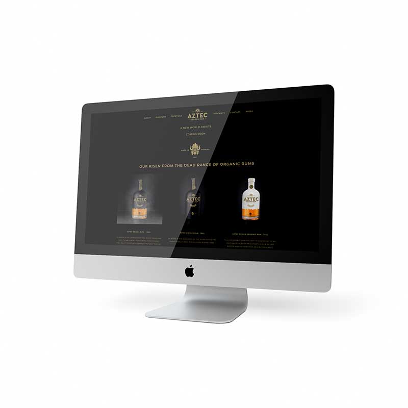 Aztec Rum Desktop Website Design