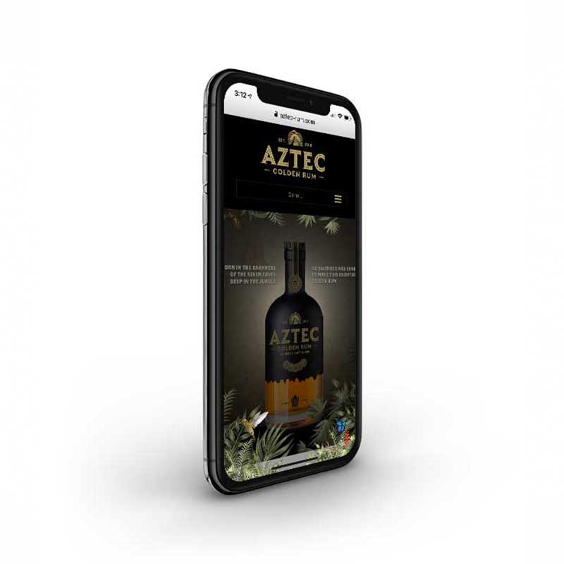 Aztec Rum Mobile First Website Design 