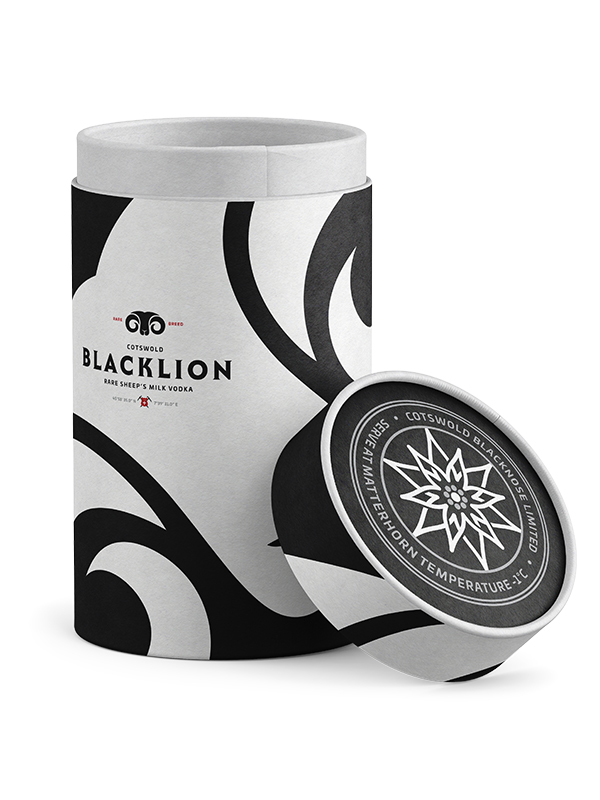 Black Lion Vodka Tube Design